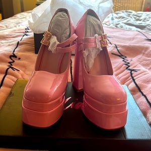 Brand NEW Pastel Pink Mary Jane Platforms 💕